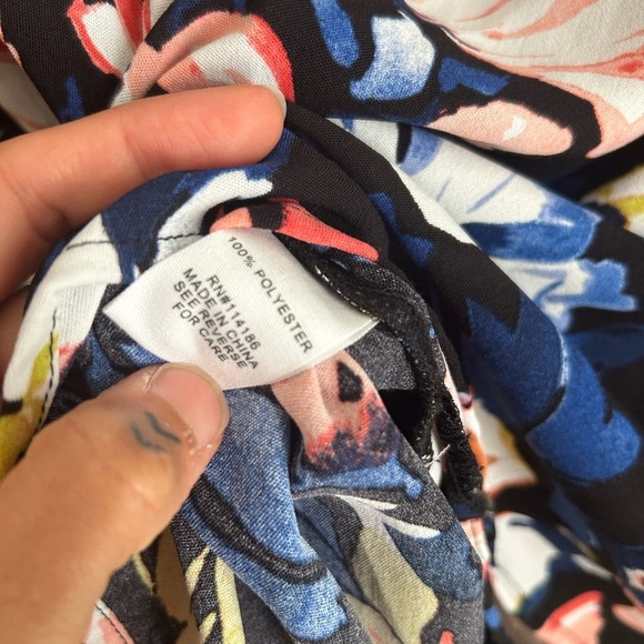 Adyson Parker Navy Floral Blouse S - Picture 8 of 14